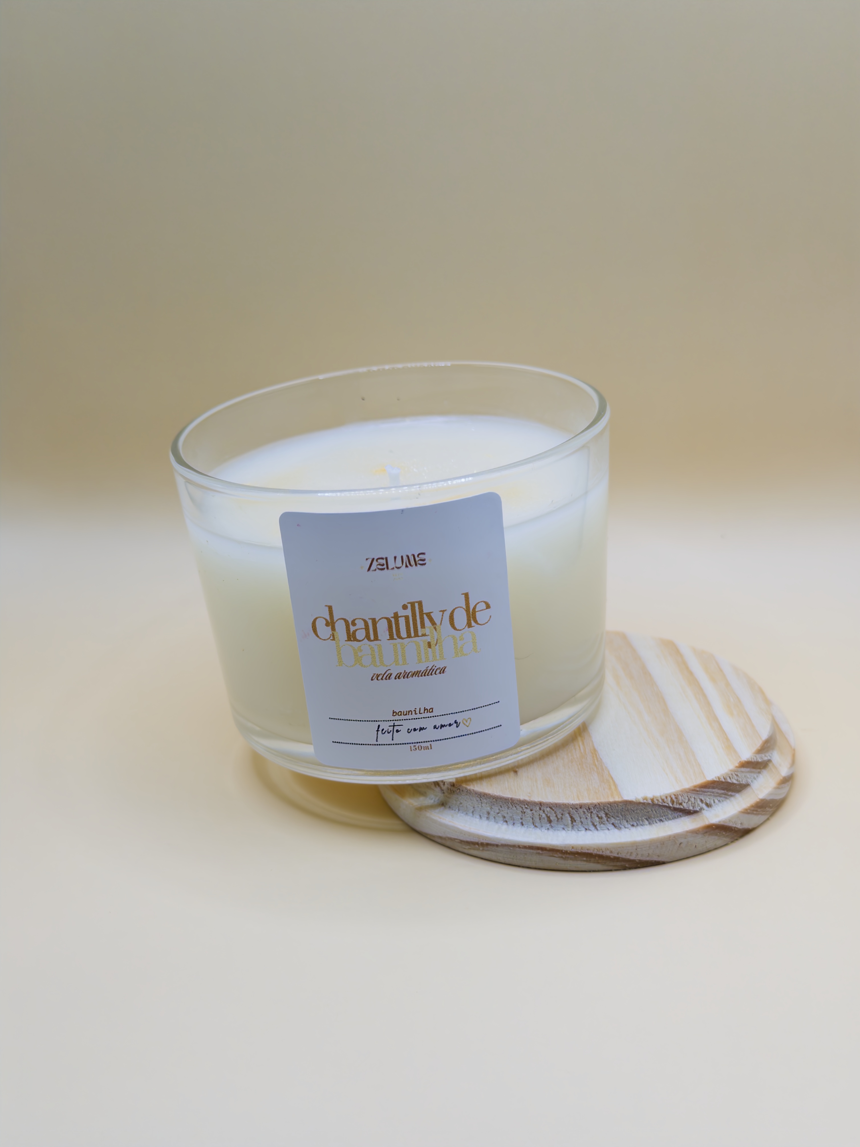 Vela chantolly de baunilha